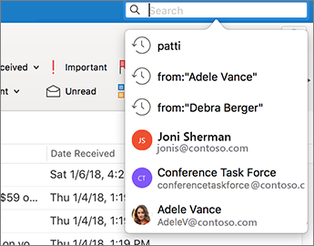 archive email microsoft outlook for mac version 16.10